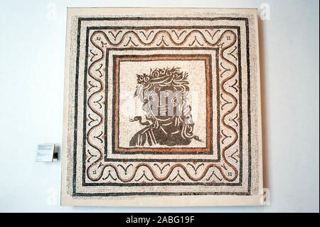 Italien, Rom, Palazzo Massimo alle Terme, Museo Nazionale Romano, Nationales Römisches Museum, römisches Mosaik (3. Jahrhundert n. Chr.) Stockfoto