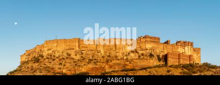 Jodhpur, Rajasthan, Indien; 24-Feb-2019; ein Panoramablick auf das Mehrangarh Fort, Jodhpur Stockfoto