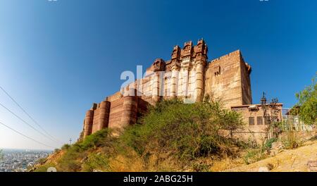Mehrangarh Fort, Jodhpur, Rajasthan, Indien Stockfoto