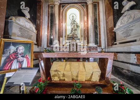 Grab der seligen Giuseppe Pino Puglisi Metropolitan Kathedrale der Himmelfahrt der Jungfrau Maria in Palermo Stadt im südlichen Italien, die Hauptstadt des Auto Stockfoto