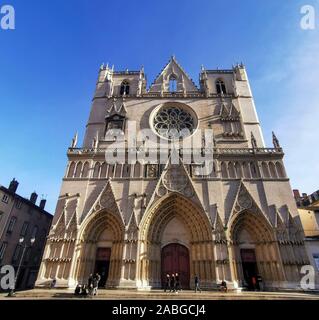 Die KATHEDRALE VON LYON FRANKREICH Stockfoto