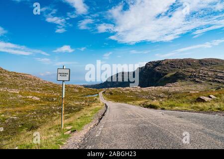 Pass von Rindern (Bealach Na Ba) an der Nordküste 500, NC 500, Route nach Applecross Halbinsel in Schottland, Großbritannien Stockfoto