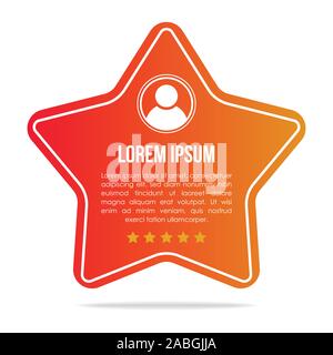 Kreative testimonials Vorlage mit unterschiedlichen Formen. Testimonial Sprechblase Konzept, Kundenfeedback Infografik für Anwendung und Website. Stock Vektor