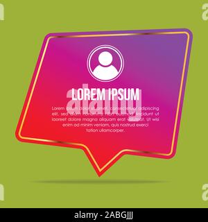 Kreative testimonials Vorlage mit unterschiedlichen Formen. Testimonial Sprechblase Konzept, Kundenfeedback Infografik für Anwendung und Website. Stock Vektor