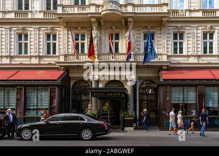 Hotel Cafe Sacher in Wien Wien, Österreich Stockfoto