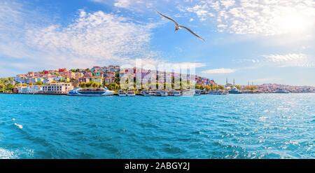 Den asiatischen Teil von Istanbul, schöne türkische Panorama Stockfoto