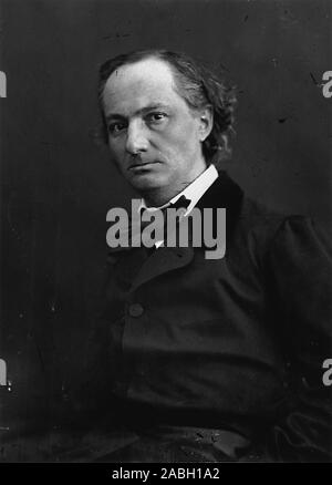 Porträt von Charles Baudelaire (1860), der legendäre französische Fotograf Felix Nadar Stockfoto