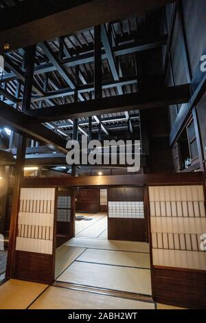 Japanisches traditionelles Haus im Kusakabe Folk Museum, Takayama, Japan Stockfoto