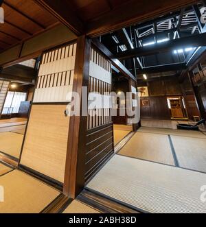 Japanisches traditionelles Haus im Kusakabe Folk Museum, Takayama, Japan Stockfoto