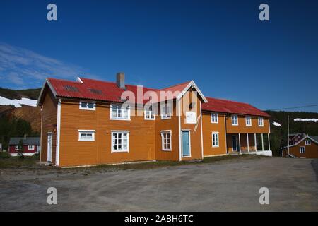 Bergbaustadt Sulitjelma Stockfoto