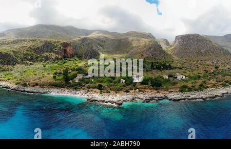 Zingaro Naturpark, zwischen San Vito lo Capo und Scopello, in der Provinz von Trapani, Italien Stockfoto