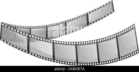 Digitale Filmstreifen Symbol. Cartoon von digitalen Filmstreifen vektor Symbol für Web Design auf weißem Hintergrund Stock Vektor