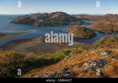 Castle Tioram, Loch Moidart, Schottland Stockfoto