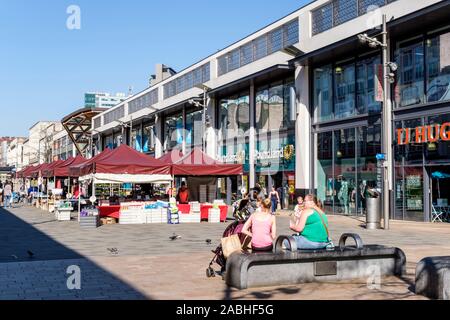 Das Moor, Markt, Sheffield, England, Großbritannien Stockfoto
