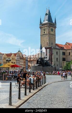 Altes Rathaus, Altstadt, Prag, Böhmen, Tschechien Stockfoto