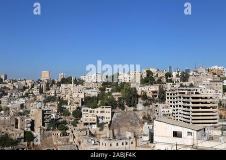 Jabal Al Weibdeh, wie von Hashem al Kheir Street, Amman, Jordanien, Naher Osten gesehen Stockfoto