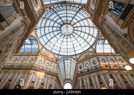 Italien, Mailand: Einkaufszentrum Galleria Vittorio Emanuele II. Stockfoto