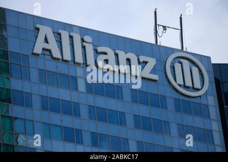 Das Logo der Marke/das Logo der Marke 'Allianz', Paris, Frankreich/Frankreich (nur fuer redaktionelle Verwendung. Keine Werbung. Referenzdatenbank: Stockfoto