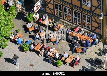 Brauhaus, Marktkirchhof, Goslar, Niedersachsen, Deutschland Stockfoto