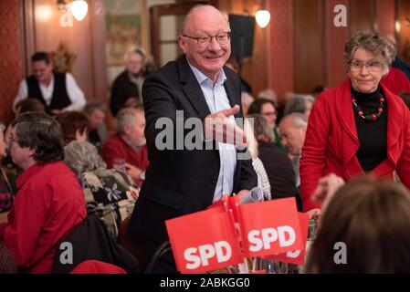 Franz Maget nimmt Teil an dem Dreikoenigstreffen der Münchner SPD am Sonntag, den 6. Januar 2019 im hofbräukeller am Wiener Platz in München (Oberbayern). [Automatisierte Übersetzung] Stockfoto