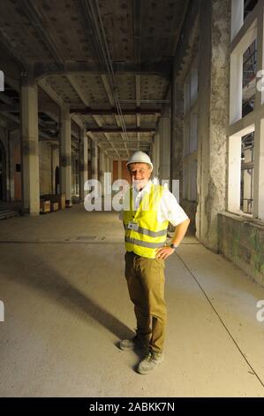 Generaldirektor Wolfgang M. Heckl Besuche einer Baustelle im Deutschen Museum. Der Gebäudekomplex befindet sich in einem allgemeinen Renovierung. [Automatisierte Übersetzung] Stockfoto