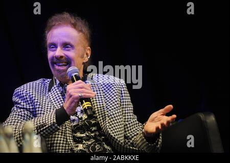 Star Thema T.C. Boyle während seiner Lesereise in der Muffathalle in München. [Automatisierte Übersetzung] Stockfoto