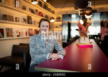Unicef Executive Director Henrietta Fore posiert für ein Foto im Hochformat auf Samstag, den 16. Februar 2019 im Roomers Hotel in München (Oberbayern). [Automatisierte Übersetzung] Stockfoto