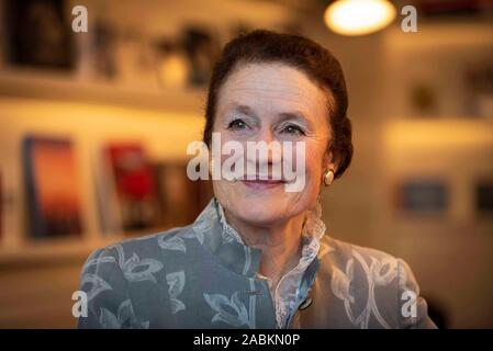 Unicef Executive Director Henrietta Fore posiert für ein Foto im Hochformat auf Samstag, den 16. Februar 2019 im Roomers Hotel in München (Oberbayern). [Automatisierte Übersetzung] Stockfoto