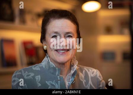 Unicef Executive Director Henrietta Fore posiert für ein Foto im Hochformat auf Samstag, den 16. Februar 2019 im Roomers Hotel in München (Oberbayern). [Automatisierte Übersetzung] Stockfoto