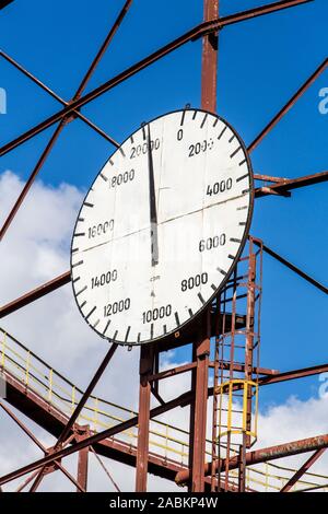 Kokerei Zollverein, Teil des Welterbes Zeche Zollverein in Essen, Gasometer, Deutschland Stockfoto