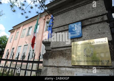 Generalkonsulat von Italien in der möhlstraße in Bogenhausen. [Automatisierte Übersetzung] Stockfoto