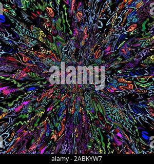 Bunte LSD-WALLPAPER Stockfoto