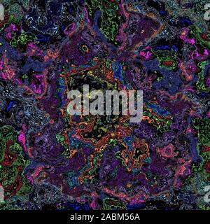 Bunte LSD-WALLPAPER Stockfoto