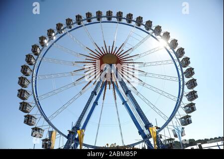 Riesenrad auf dem Münchner Oktober. [Automatisierte Übersetzung] Stockfoto