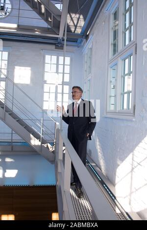 TU-Präsident Wolfgang Anton Herrmann in der thiersch Turm der Universität. [Automatisierte Übersetzung] Stockfoto