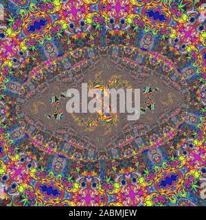 Bunte LSD-WALLPAPER Stockfoto