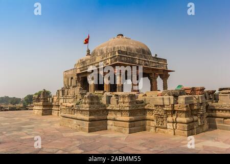 Historische Harshat Mata Tempel im Dorf Abhaneri, Indien Stockfoto