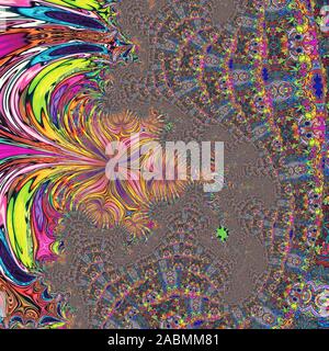 Bunte LSD-WALLPAPER Stockfoto