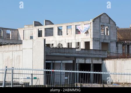 Gescheitertes Bauprojekt Keitum Therme in den Duenen in Sylt Stockfoto