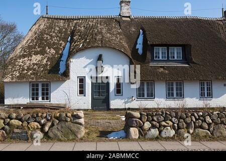 Ulenhof, altes friesisches Haus von 1834 in Keitum auf Sylt Stockfoto