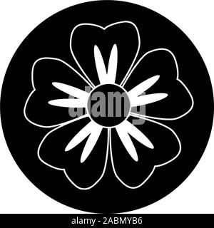 Vector Flower Designs und Hintergrund und Grenzen Stockfoto