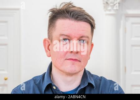London, Großbritannien. 28. Nov 2019. Marcin Maciejowski - Die erste Ausstellung in der Galerie Thaddaeus Ropac London der Polnischen Künstler Marcin Maciejowski. Galerie Thaddaeus Ropac Hosts getrennte zeigt durch zwei Künstler gleichzeitig. Credit: Guy Bell/Alamy leben Nachrichten Stockfoto