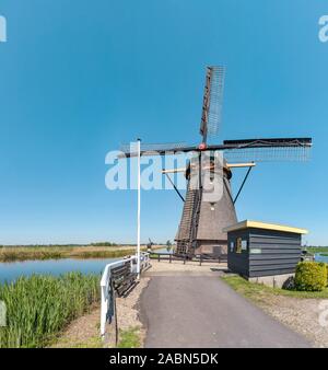 Wasser pumpen Mühle "De Goudriaanse Molen, Goudriaan, Zuid-Holland Stockfoto