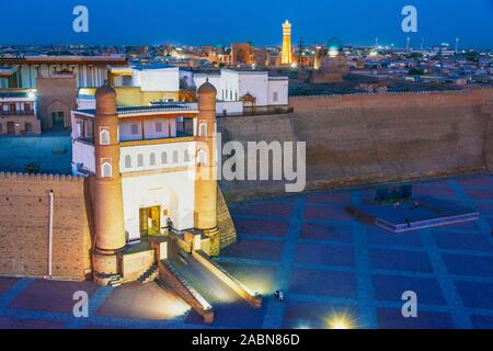 Aussicht auf das historische Zentrum von Buchara, Usbekistan. Stockfoto