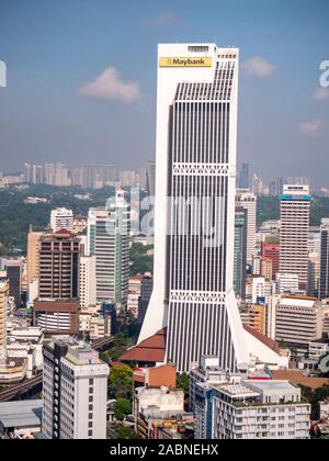 Kuala Lumpur, Malaysia, November 2019 - die Maybank Hauptsitz Stockfoto