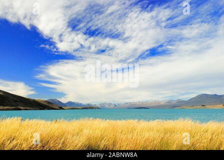 Lake Tekapo, Canterbury, Neuseeland Suedinsel; März 2007 Stockfoto