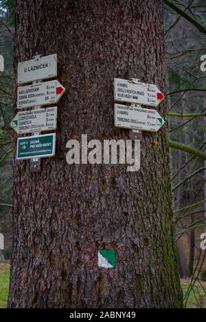 Tercino udoly, Nove Hrady, Tschechische Republik Stockfoto