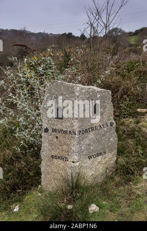 Januar 2018 - Corwall Mining Trail - Devoran nach Portreath mit Mark Rowe Stockfoto