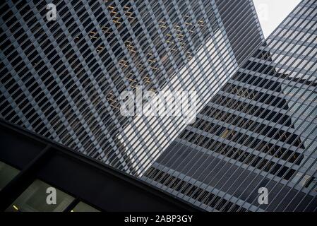 Kluczynski Federal Building von Ludwig Mies van der Rohe im Internationalen Stil entworfen und 1974, Chicago, Illinois, USA Stockfoto