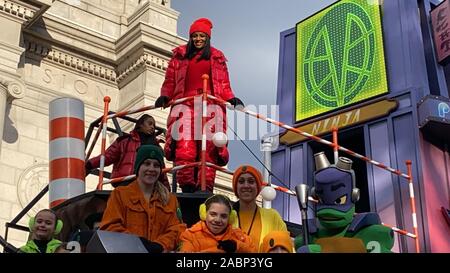 New York, NY, USA. 28 Nov, 2019. Ciara am Thanksgiving Day Parade von Macy's anzusehen in New York City, New York, am 28. November 2019. Credit: Rainmaker Foto/Media Punch/Alamy leben Nachrichten Stockfoto